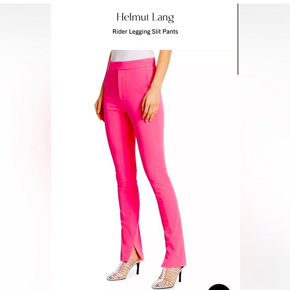 Helmut Lang Hot Pink Rider Leggings Pants